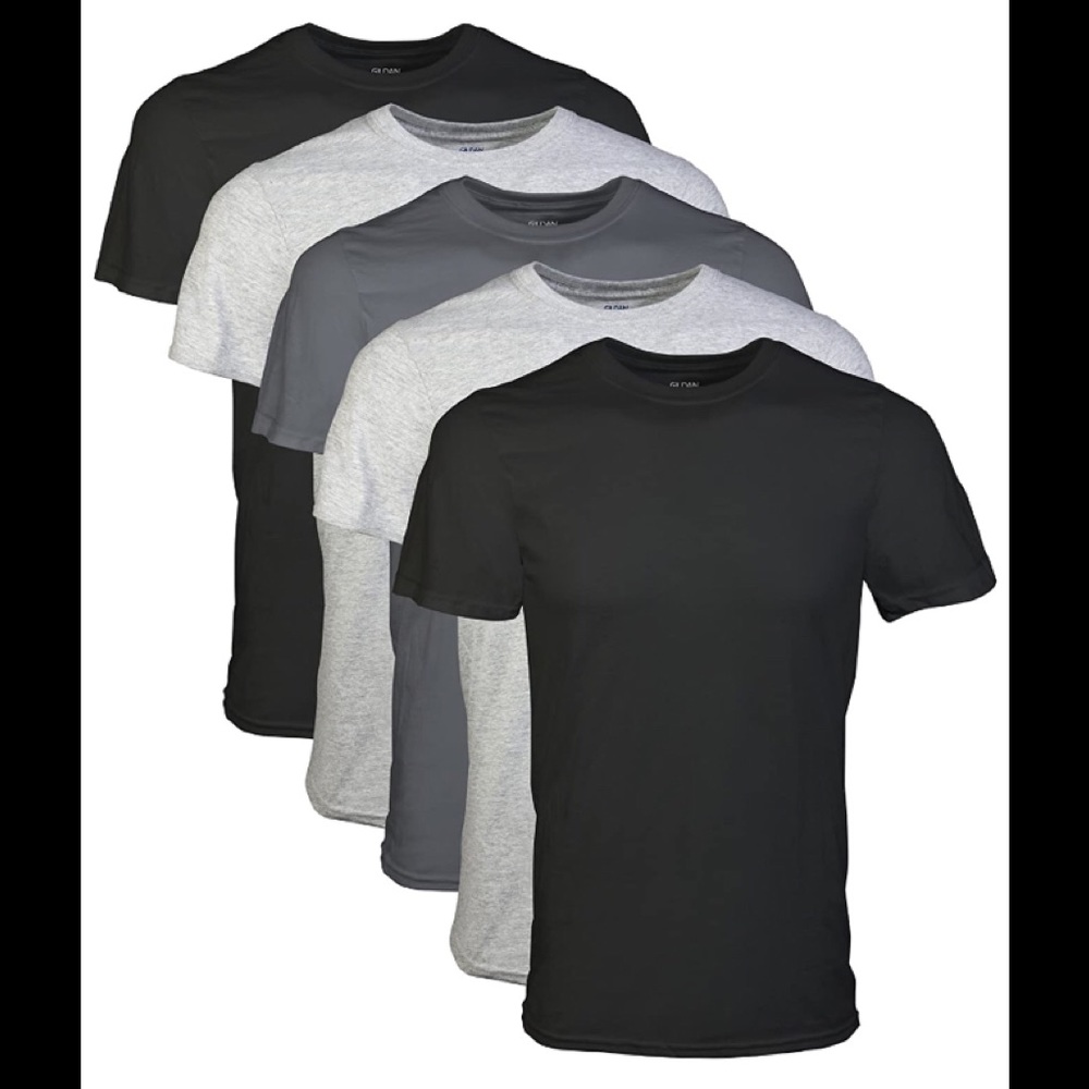 NWT Mens Tag Free Crew Shirt (Pack of 5) - Picture 1 of 2